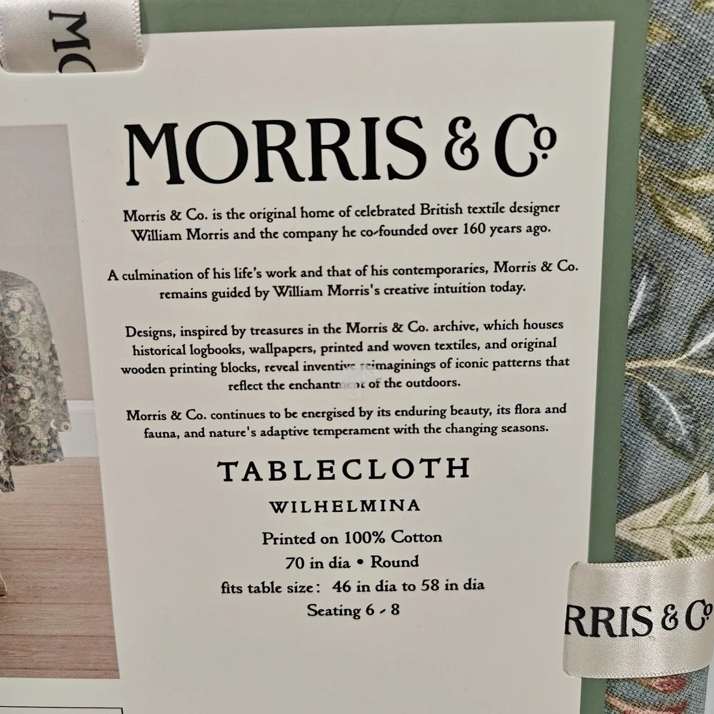 Morris & Co Wilhelmina Tablecloth 70